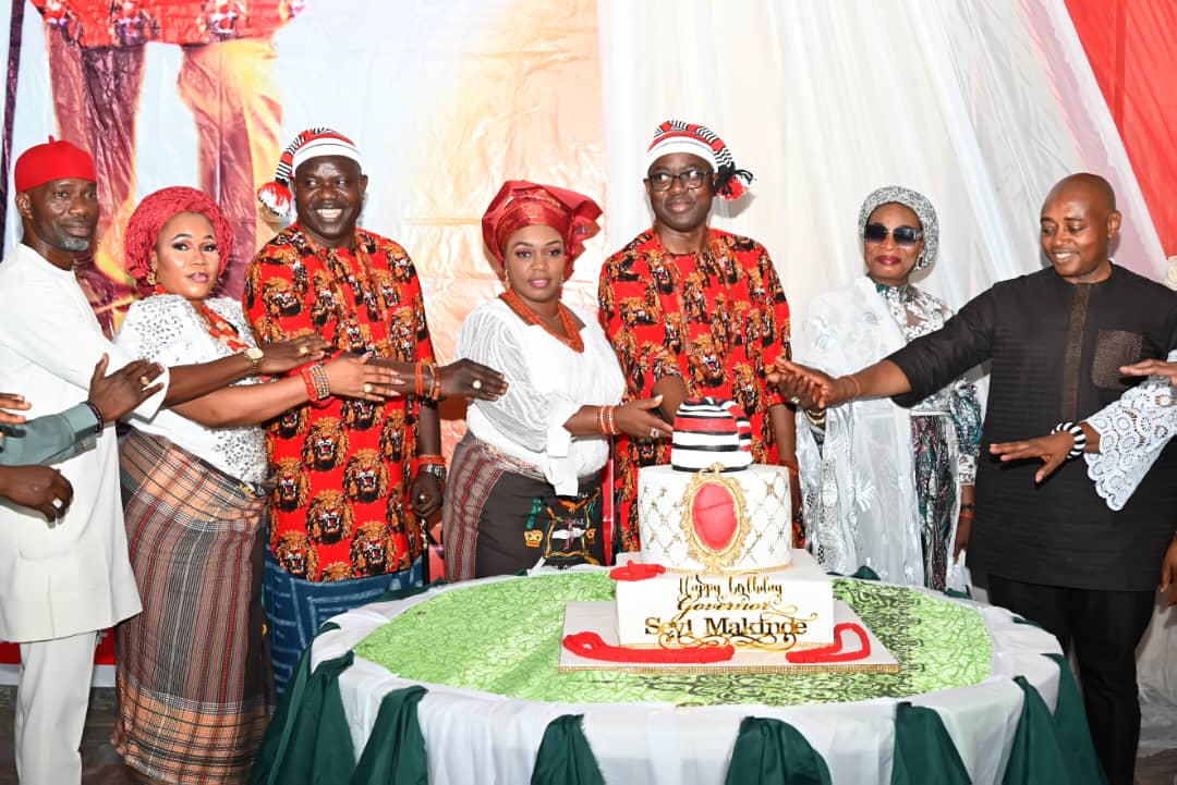 Engr. Seyi makinde celebrating his birthday in Abakaliki